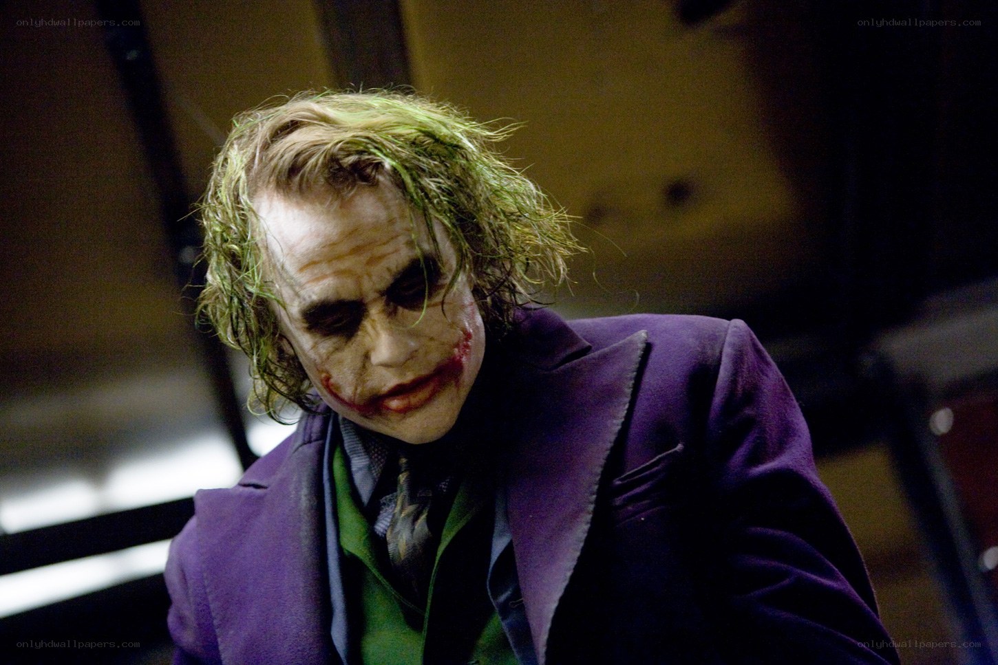 The Joker in purple suit