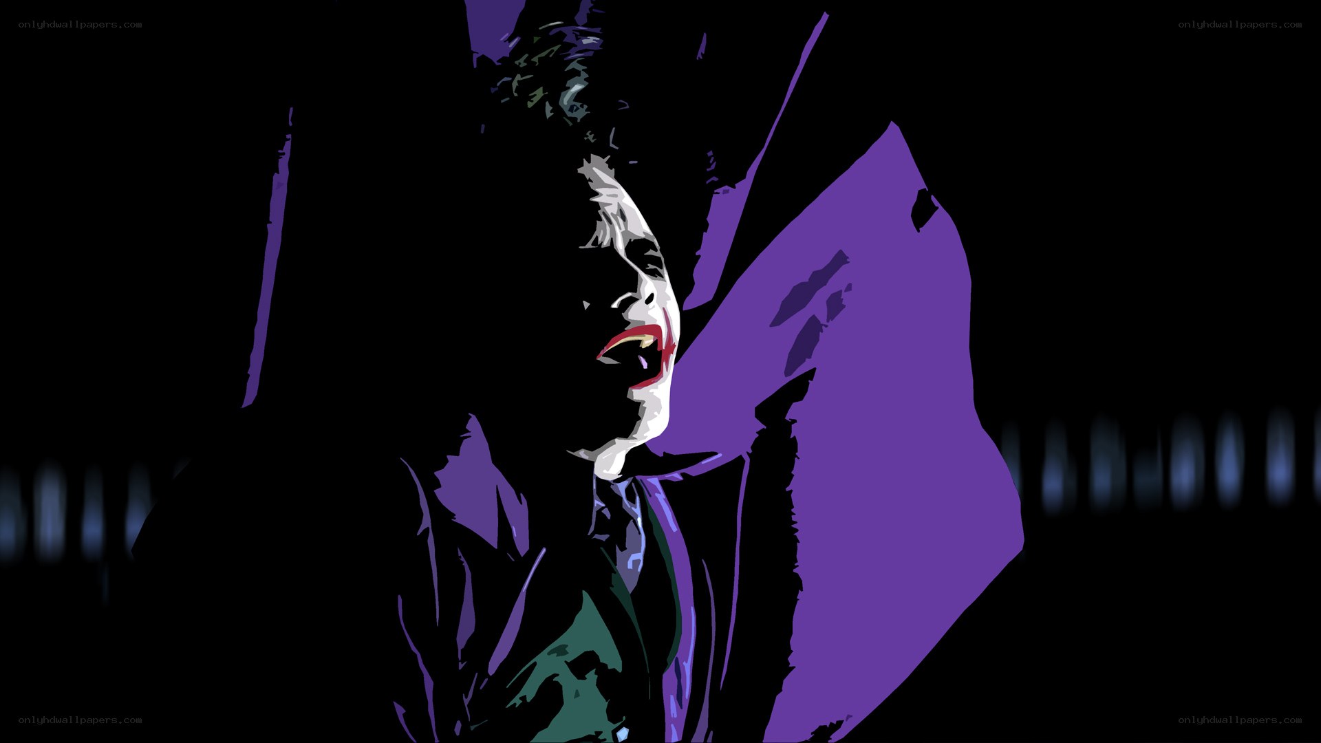 The Joker in purple