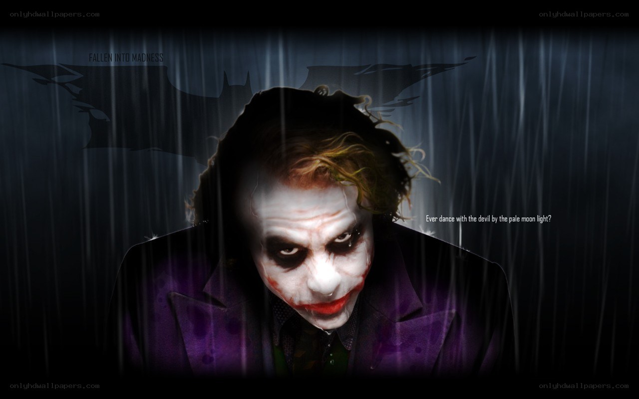 The Joker in the rain