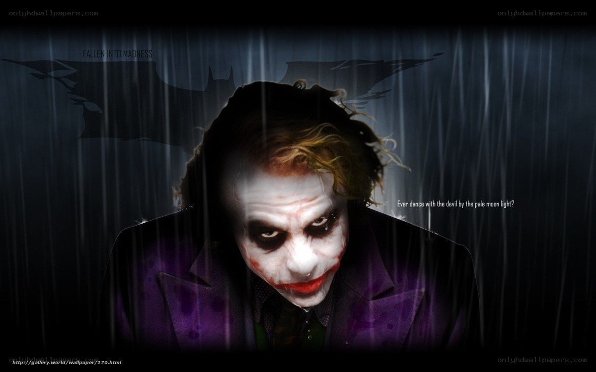 The Joker in the rain