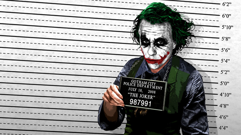 The Joker mugshot