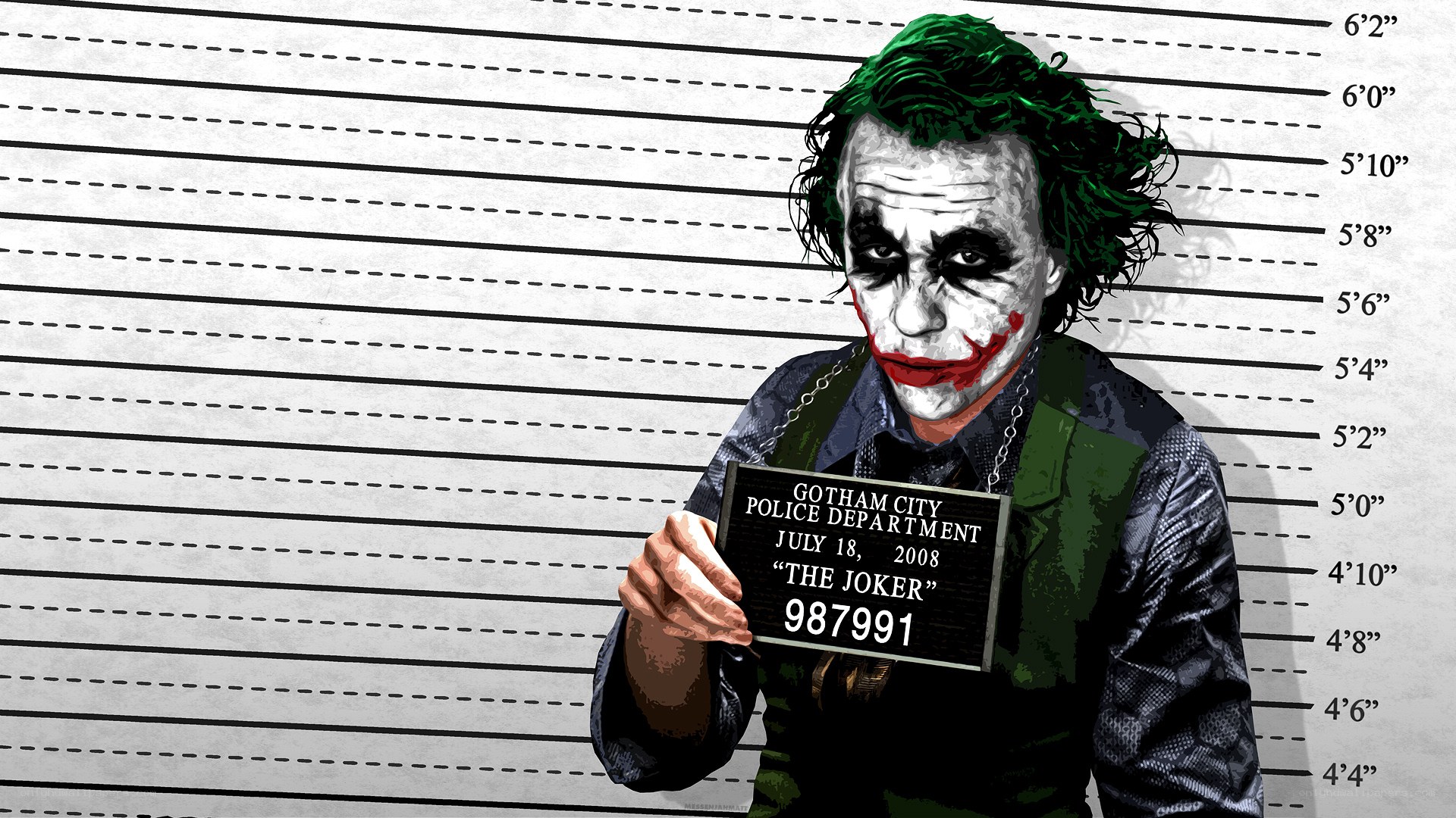 The Joker mugshot