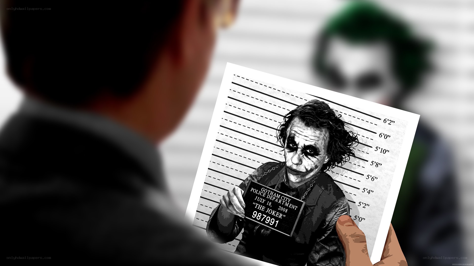 The Joker mugshot