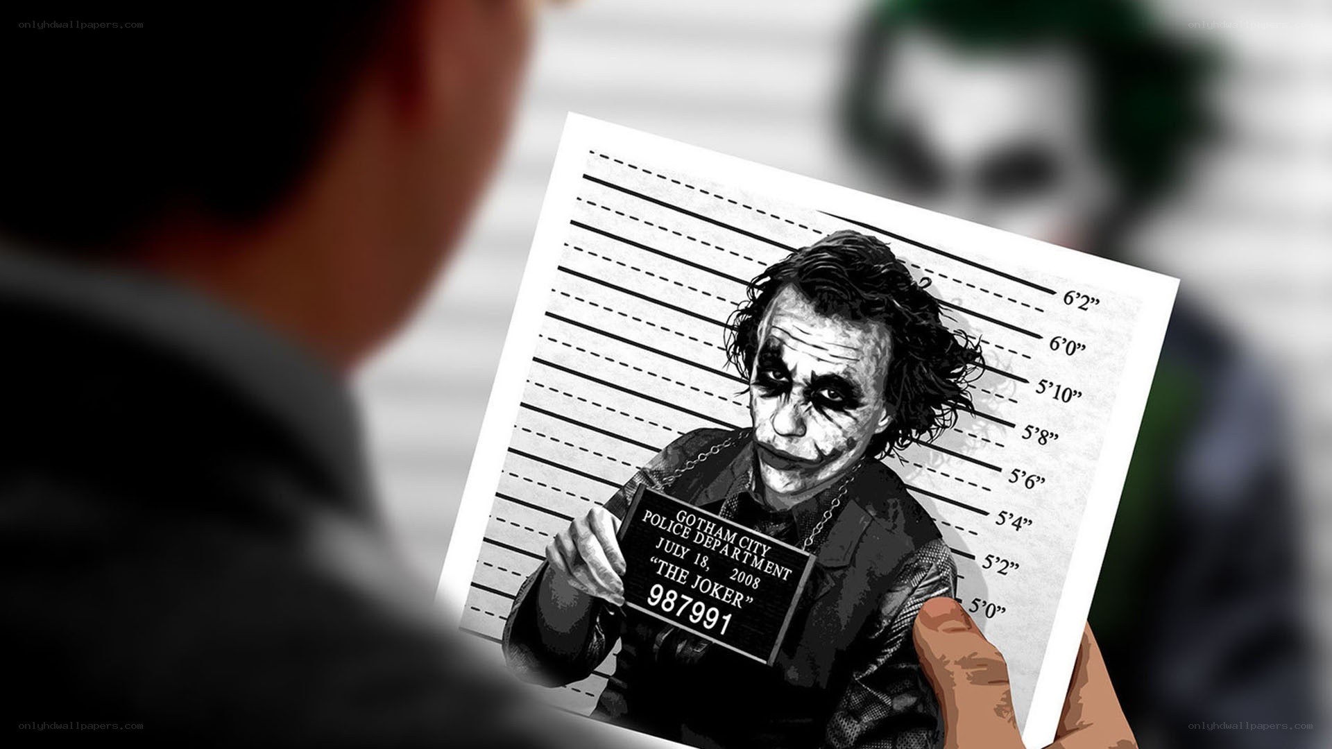 The Joker mugshot