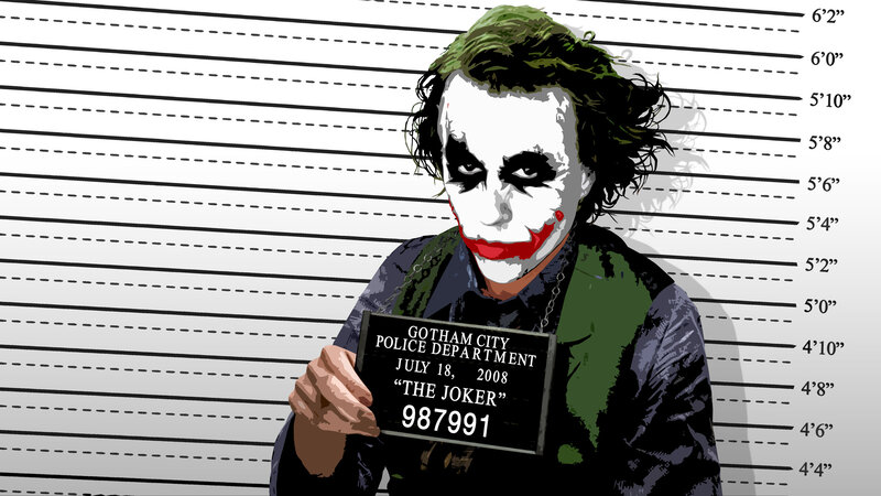The Joker mugshot