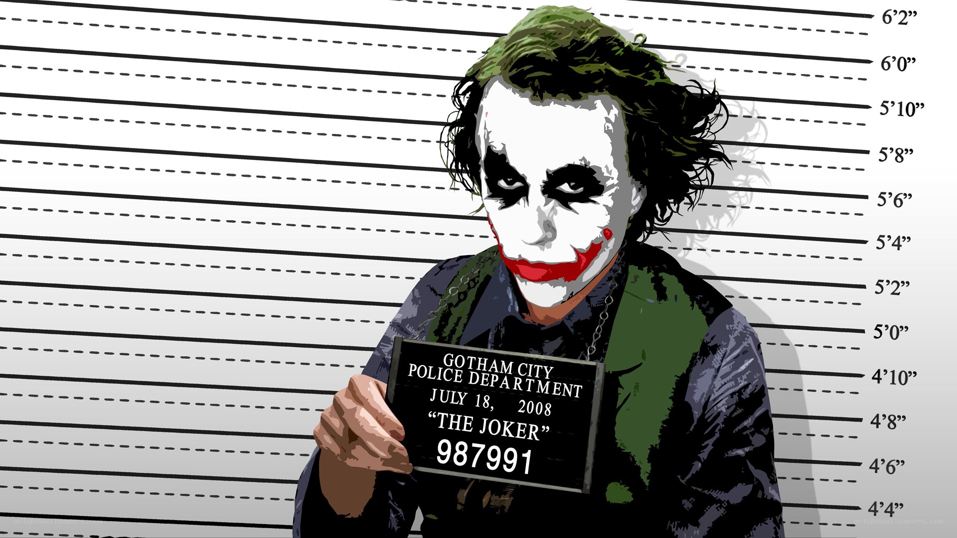The Joker mugshot