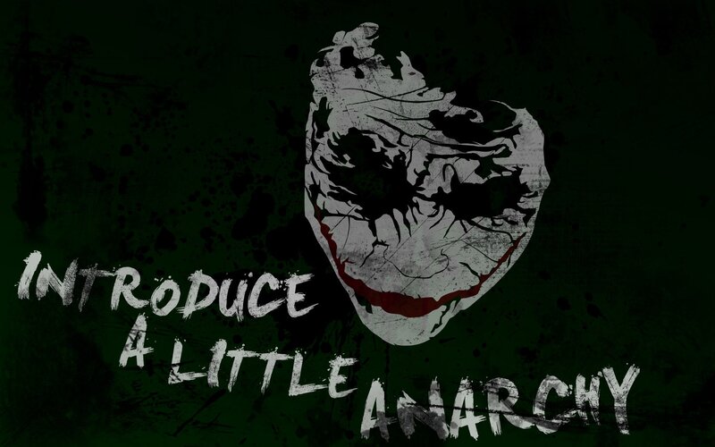 The Joker's Anarchy Message
