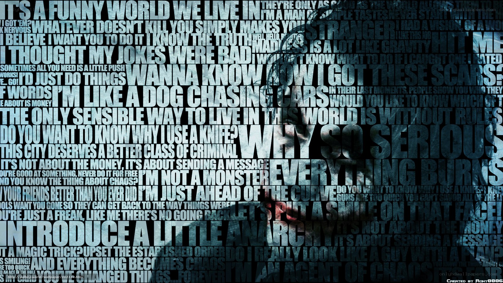 The Joker's Anarchy Quote Art