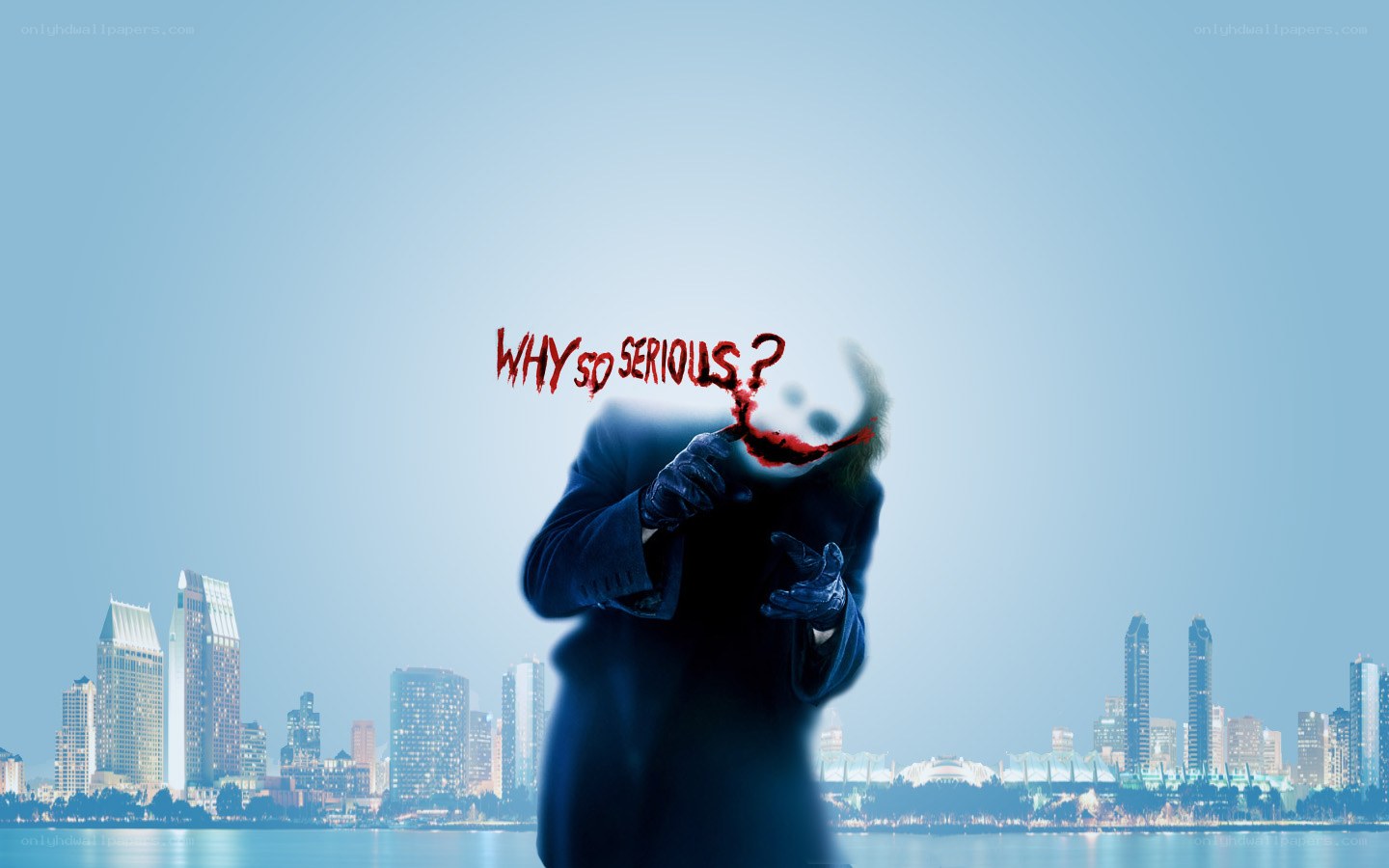 The Joker's chaotic grin