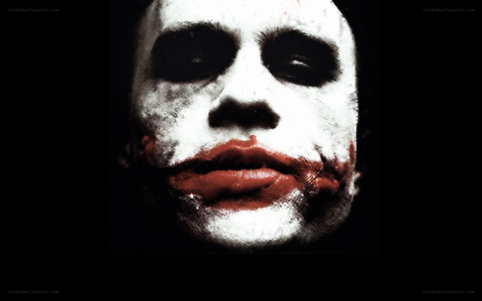 The Joker's face close-up