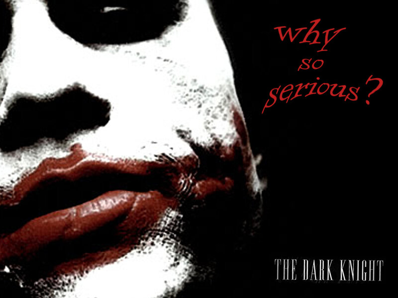 The Joker's face from The Dark Knight