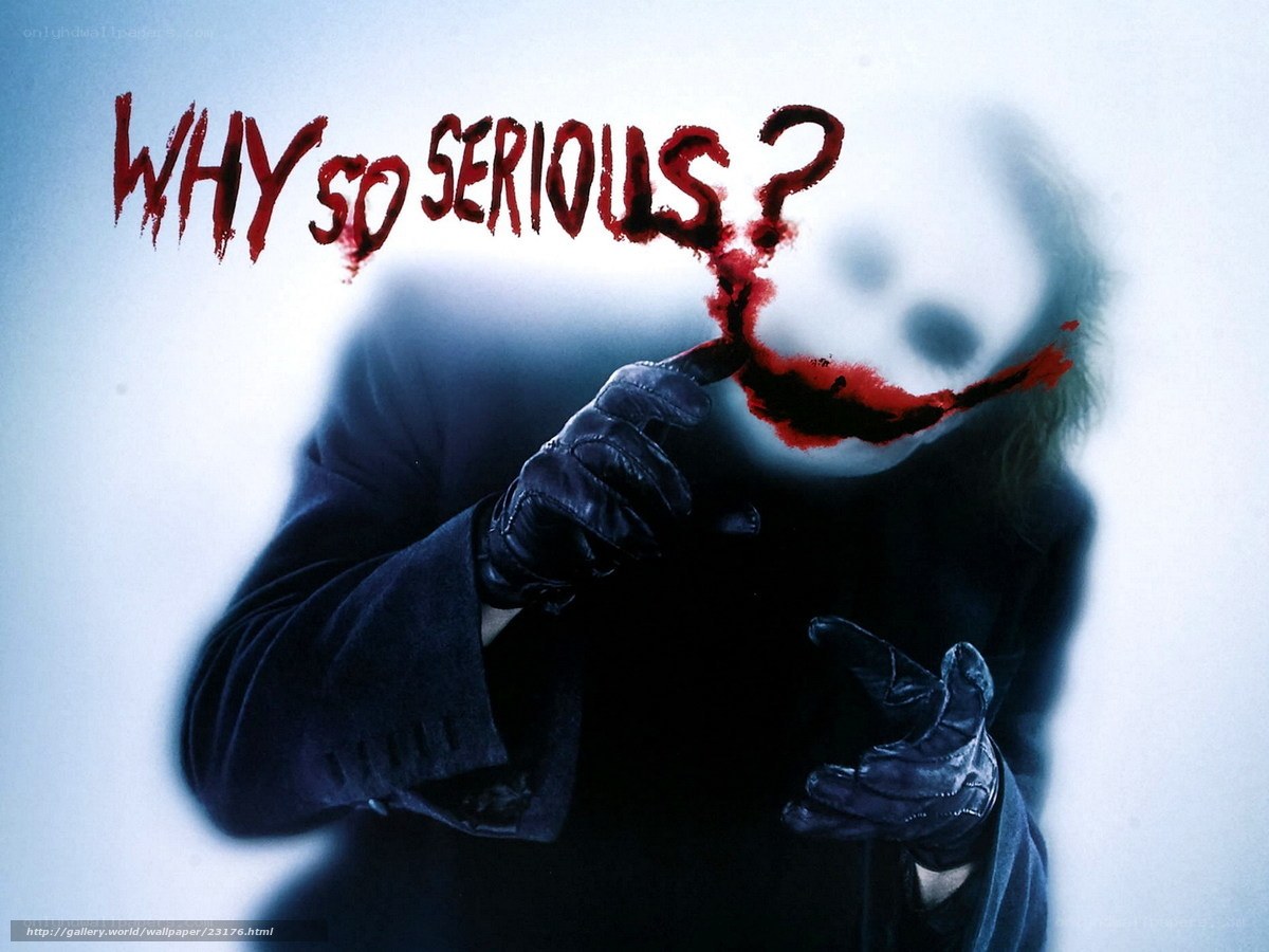 The Joker's iconic quote