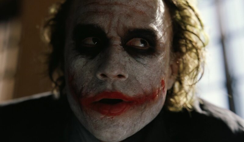 The Joker's intense close-up