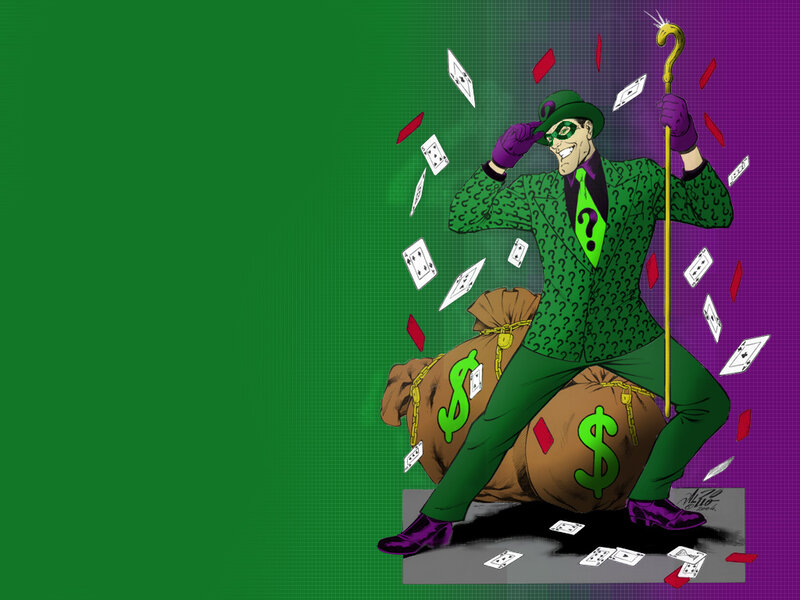 The Joker with money bags