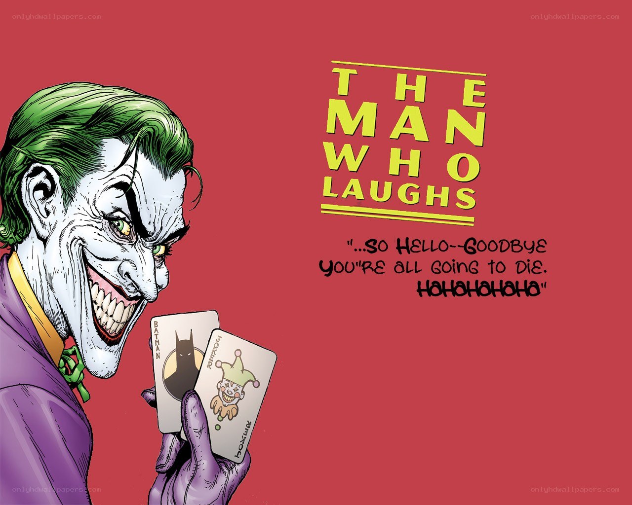 The Joker with playing cards