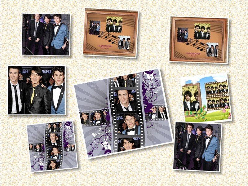 The Jonas Brothers photo collage