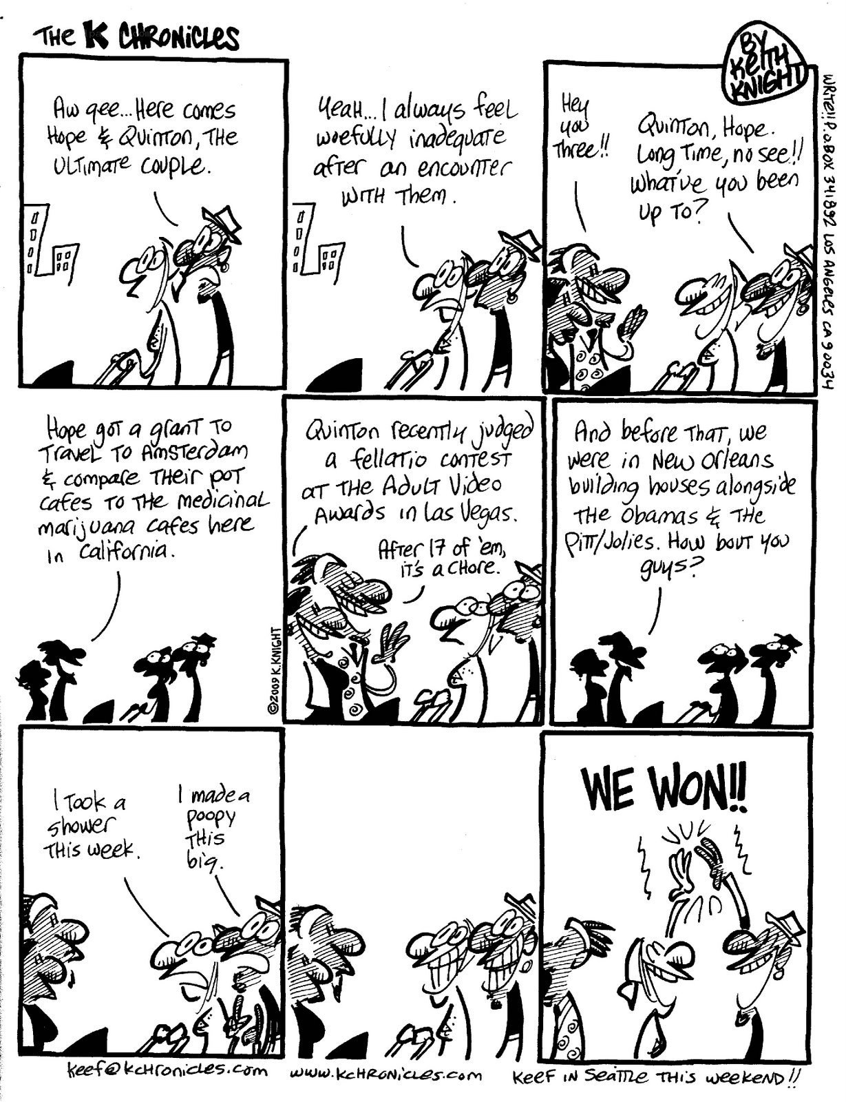 The K Chronicles comic strip