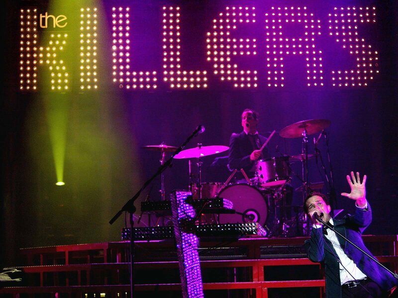 The Killers performing live