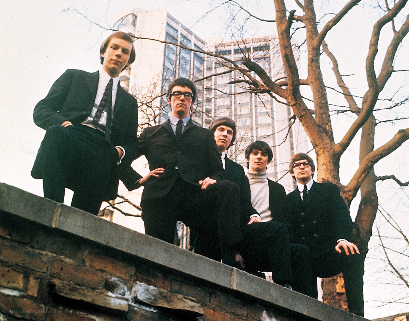 The Kinks on a rooftop