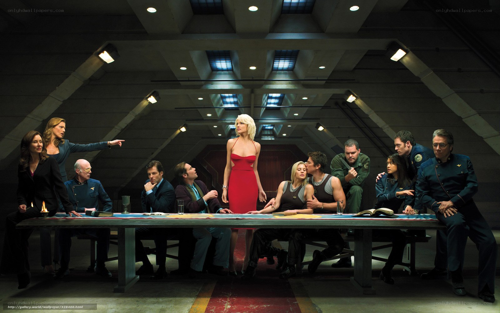 The Last Supper parody scene