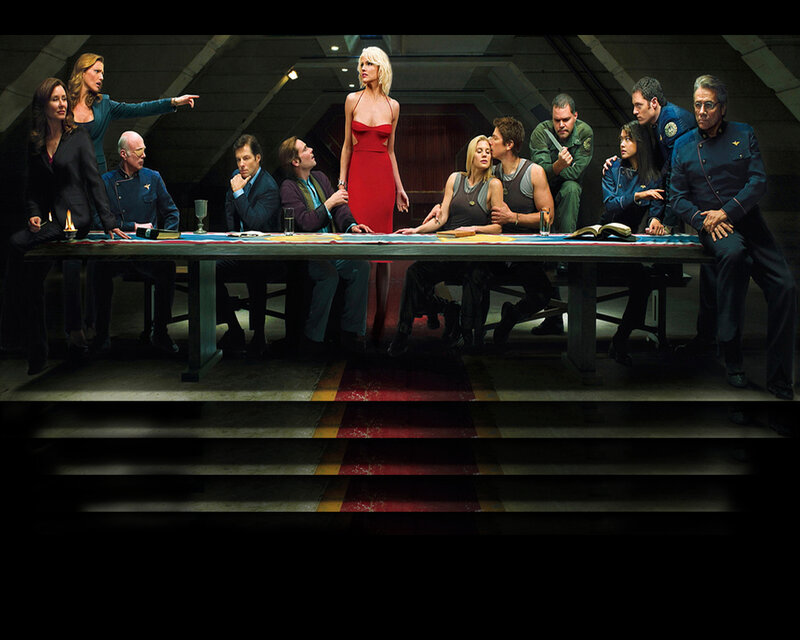 The Last Supper parody with sci-fi characters