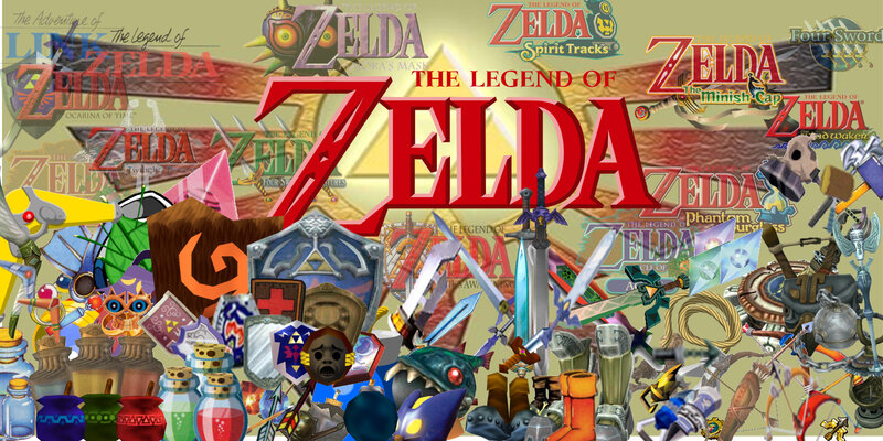 The Legend of Zelda collage