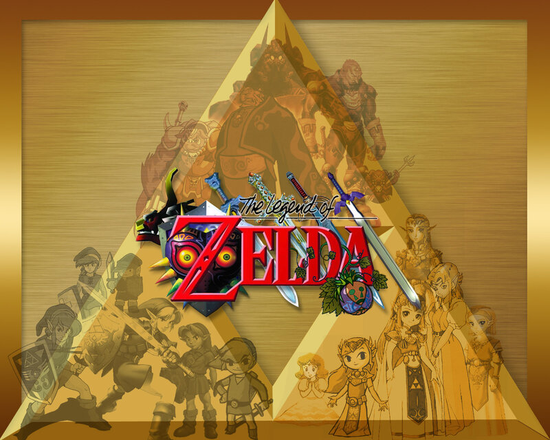The Legend of Zelda Collage — Gold