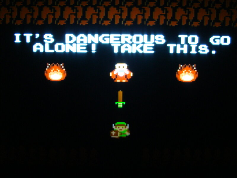 The Legend of Zelda game scene