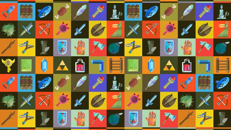 The Legend of Zelda icon grid
