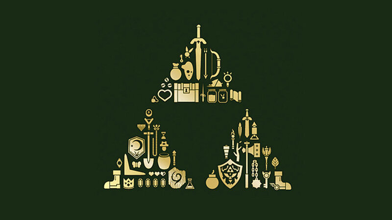 The Legend of Zelda icon pyramid