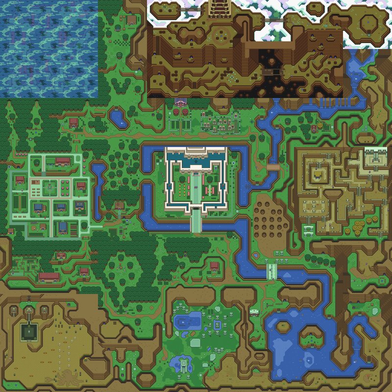 The Legend of Zelda map