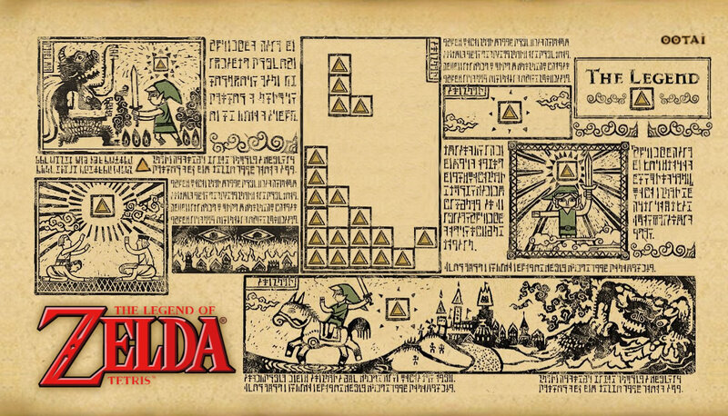 The Legend of Zelda Tetris