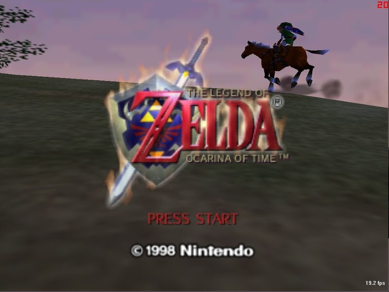 The Legend of Zelda title screen