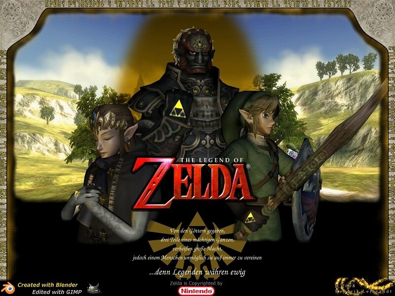 The Legend of Zelda title screen