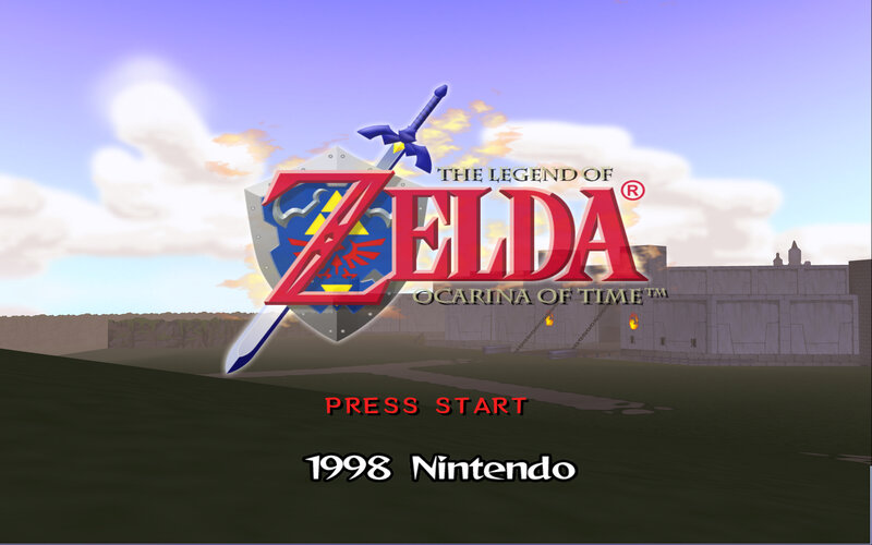 The Legend of Zelda title screen