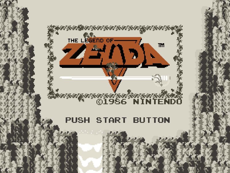 The Legend of Zelda title screen