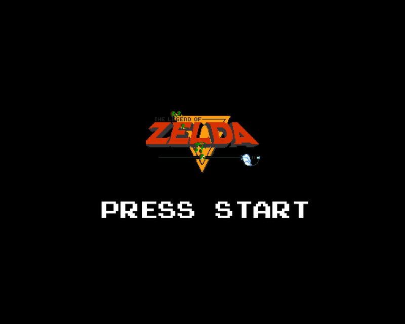 The Legend of Zelda title screen