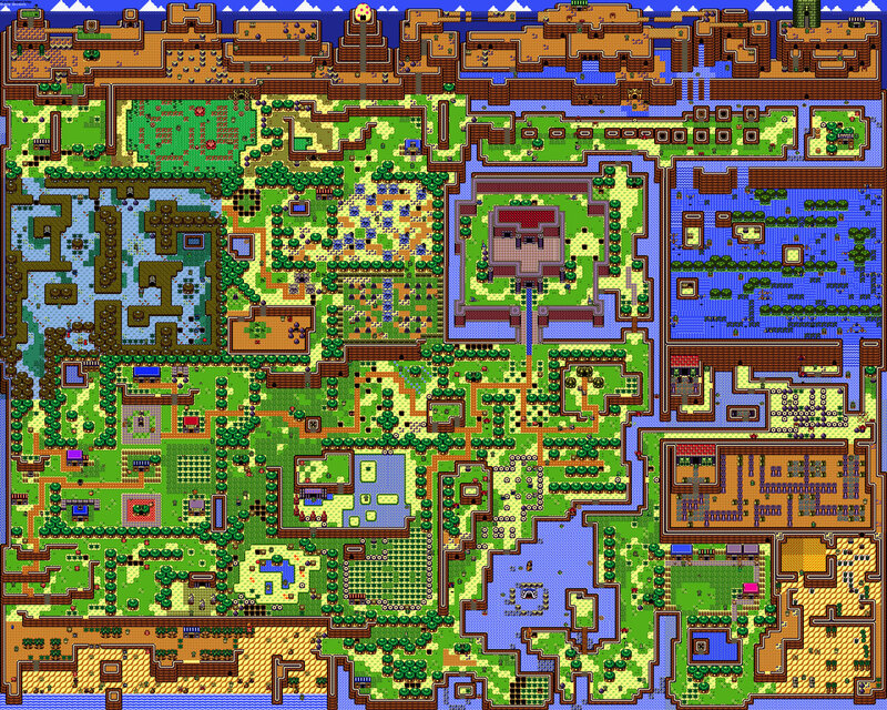The Legend of Zelda world map