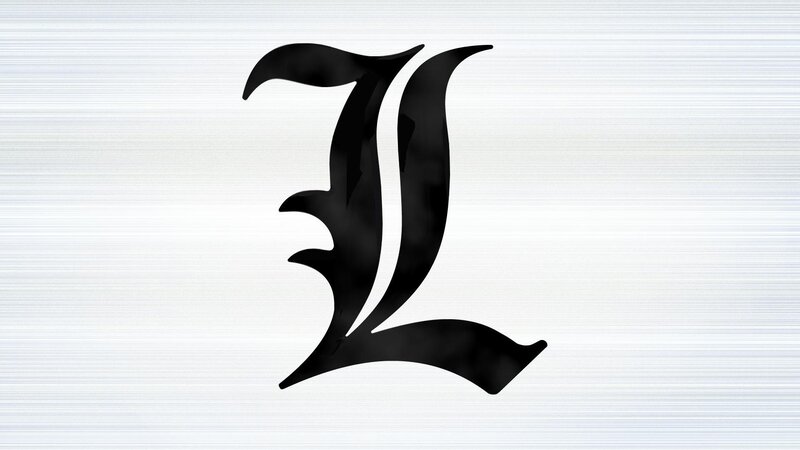 The letter L from Death Note