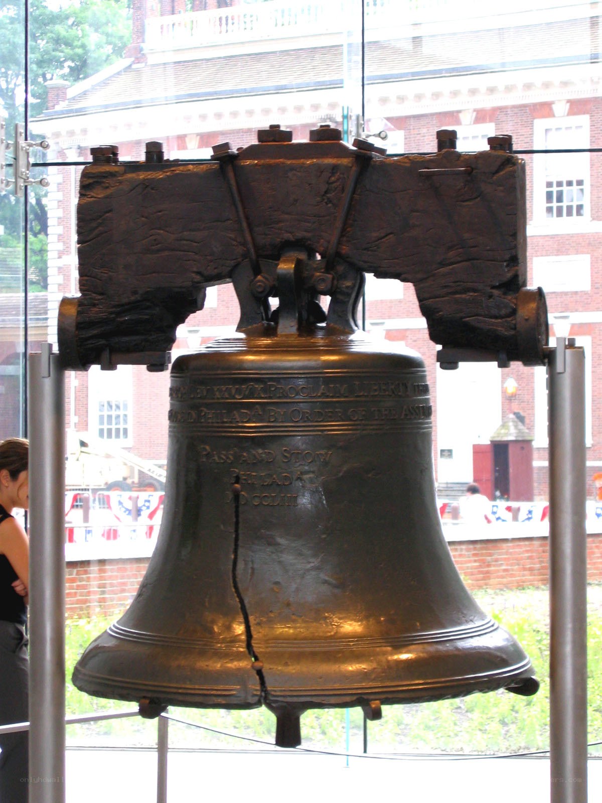 The Liberty Bell on display