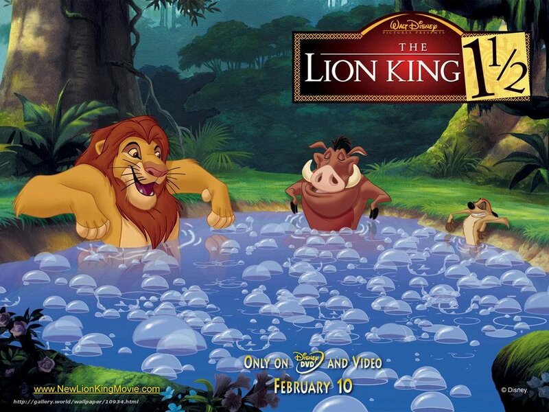 The Lion King 1 1/2 movie poster