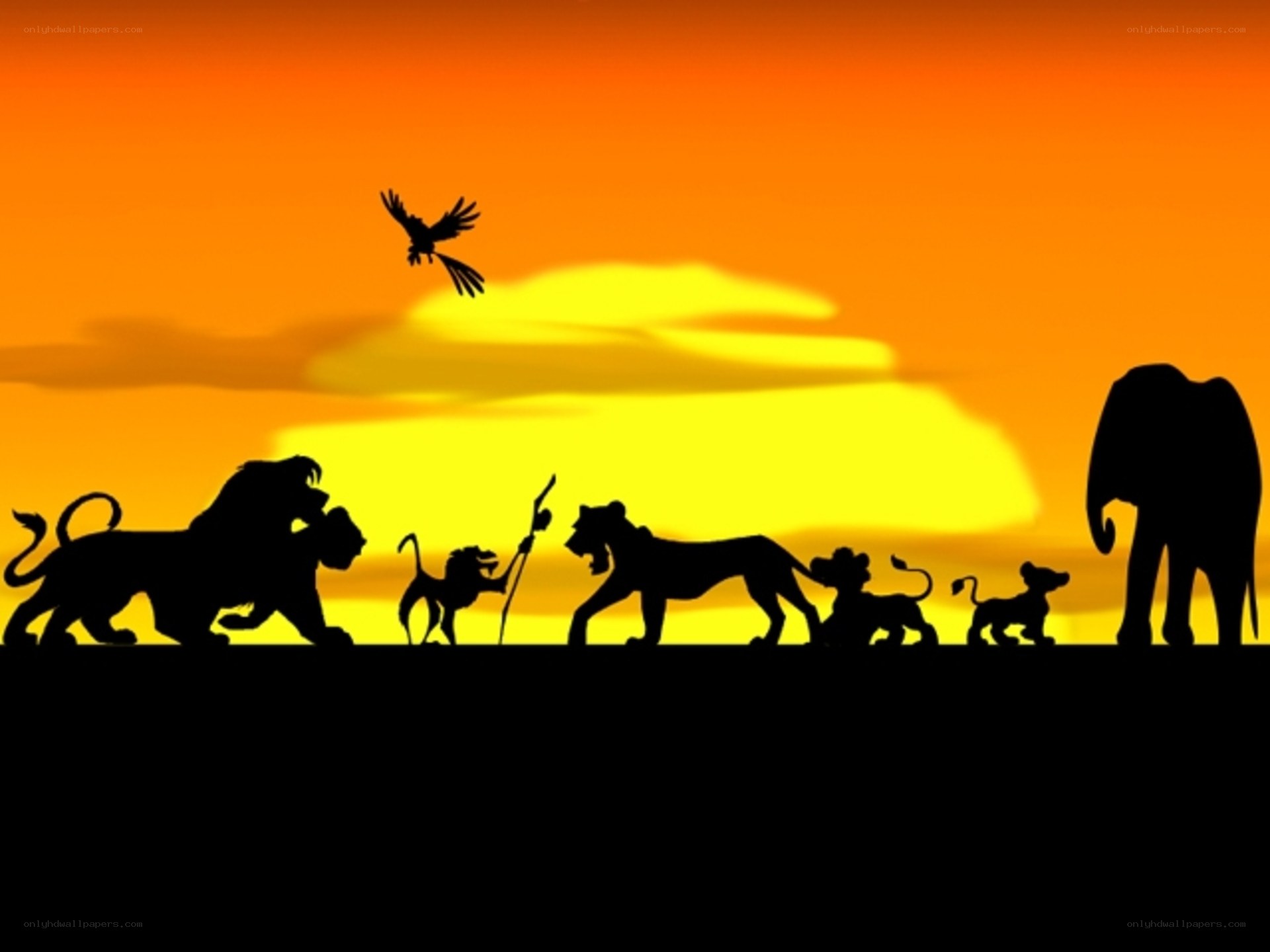 The Lion King silhouette