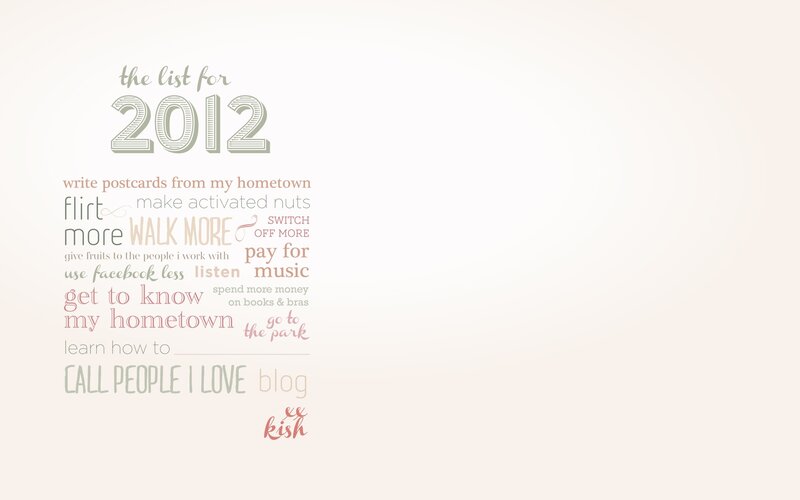 the list for 2012
