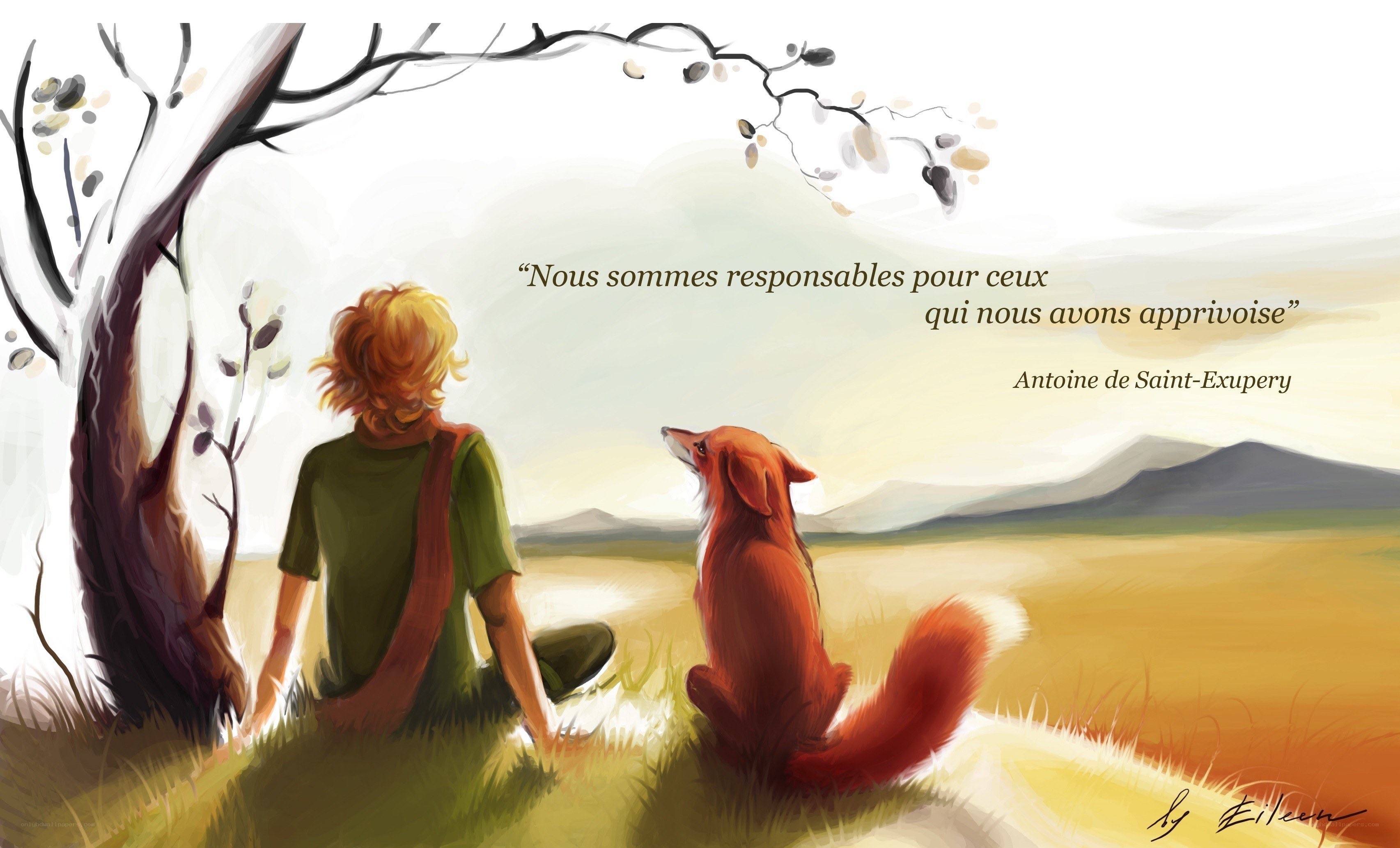 The Little Prince and the fox