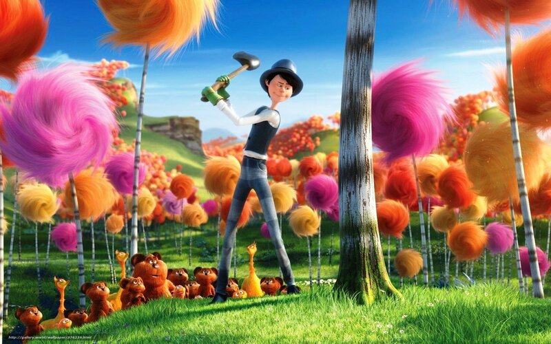 The Lorax in Truffula Forest