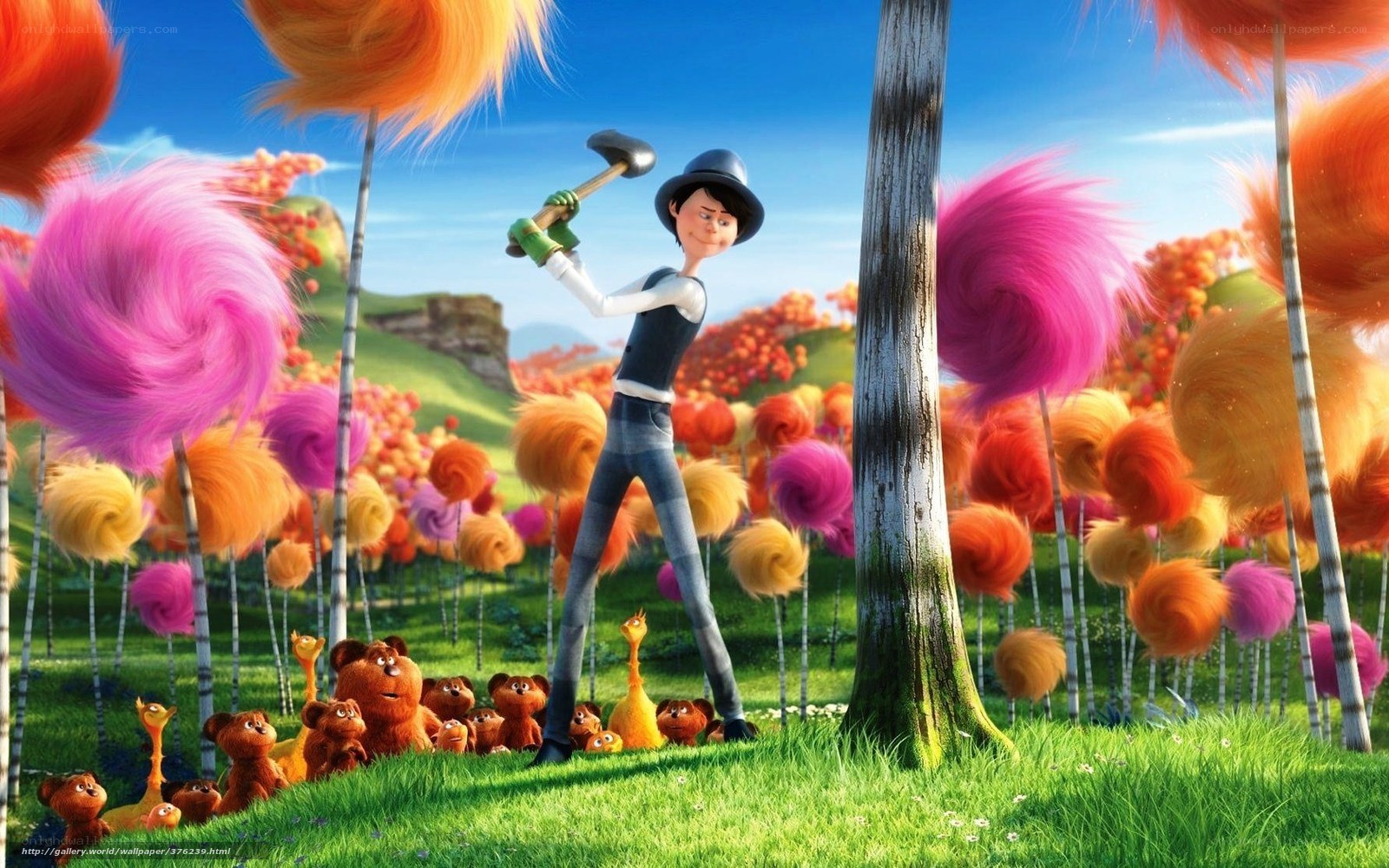 The Lorax in Truffula Forest