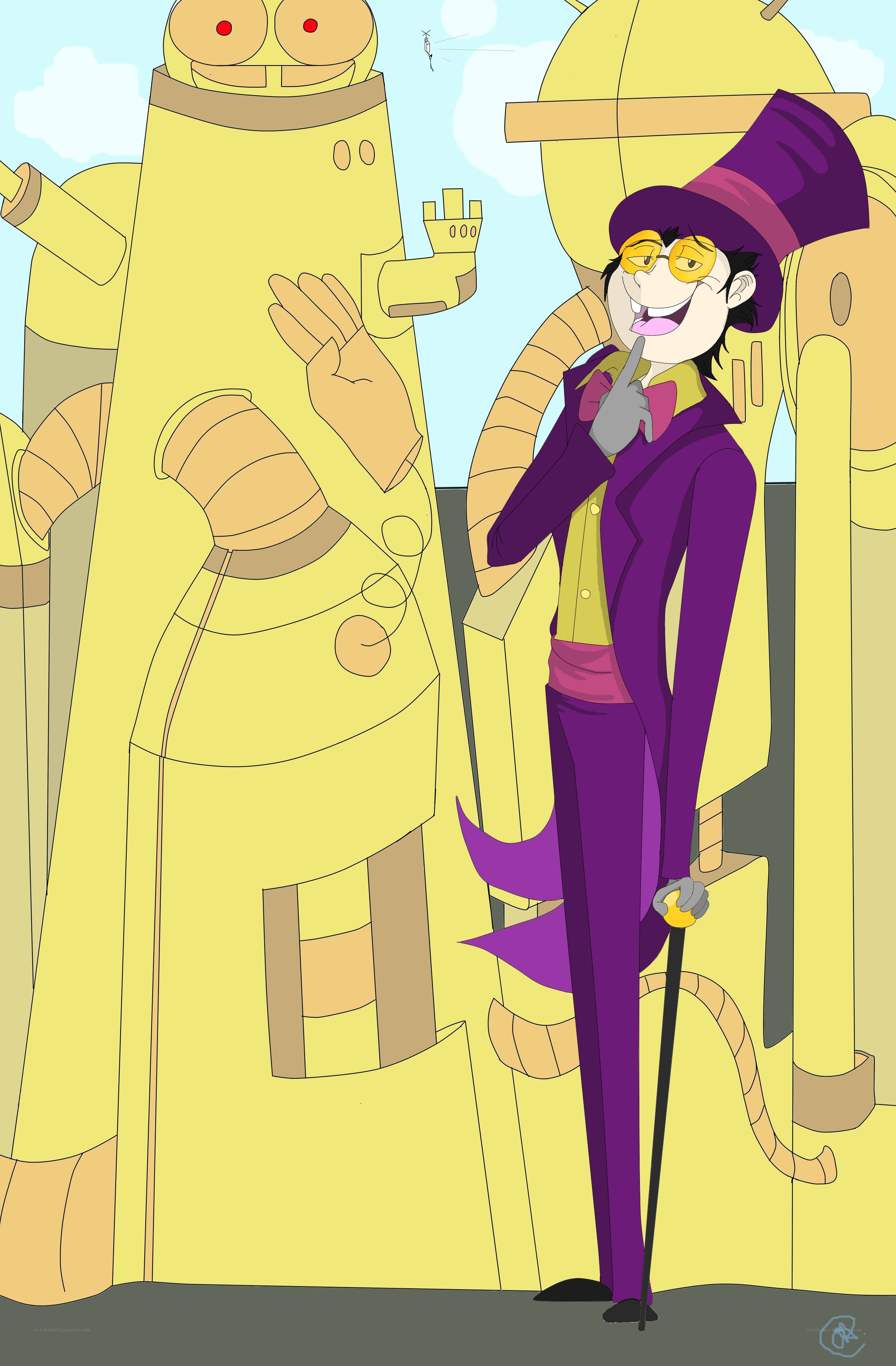 The Mad Hatter with robots