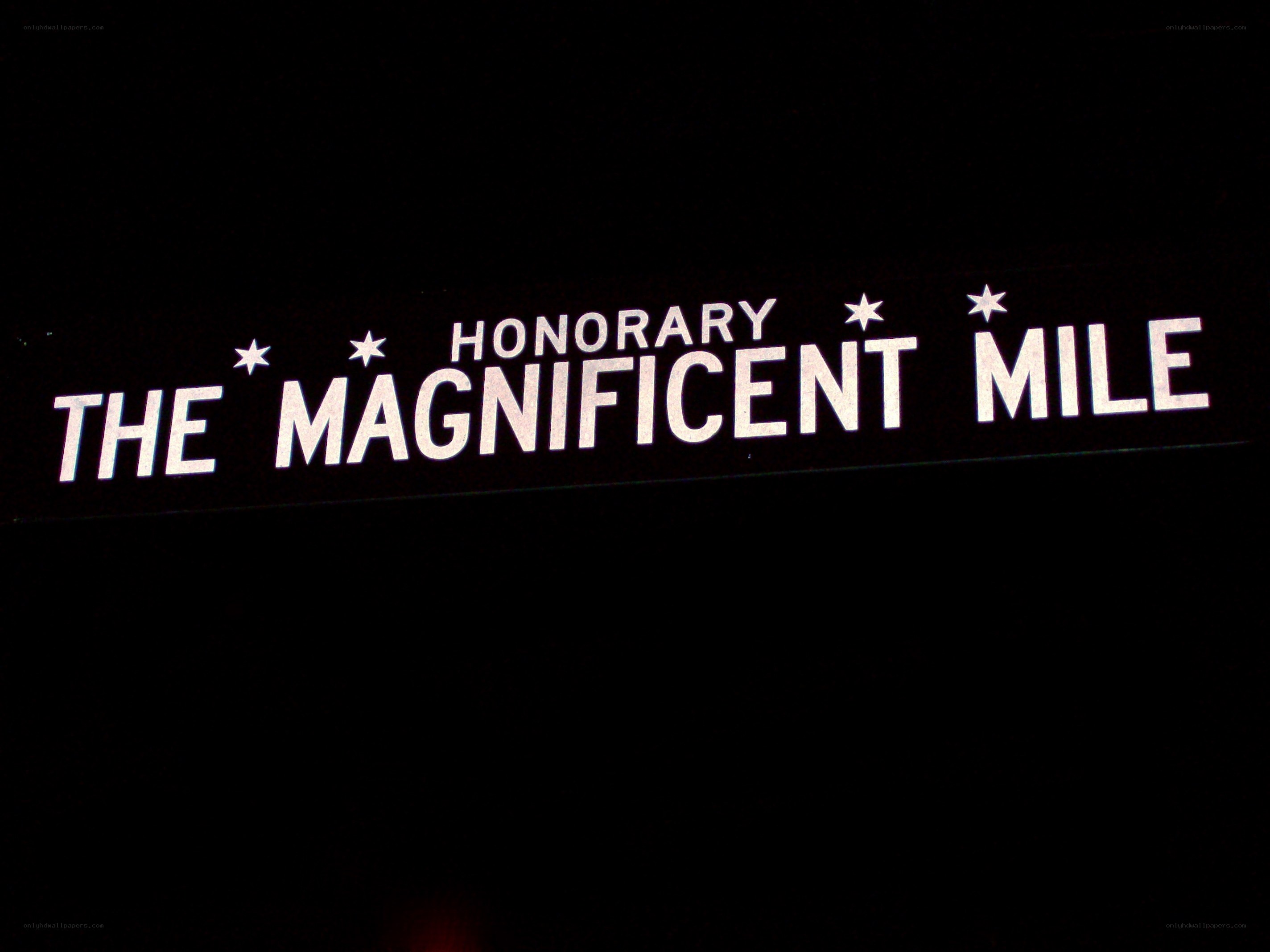 The Magnificent Mile sign