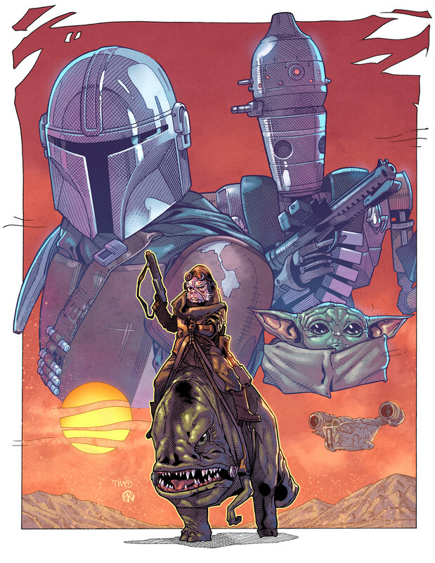 The Mandalorian with Grogu — Red