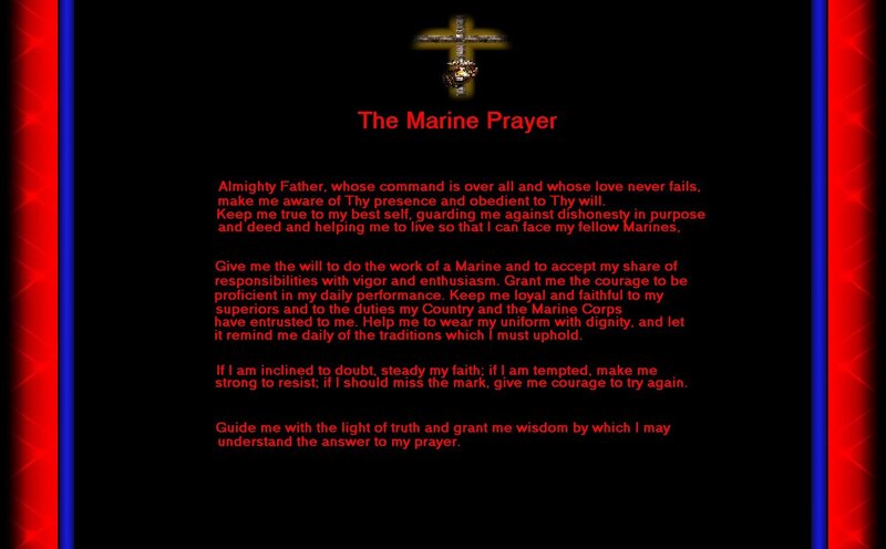 The Marine Prayer Text